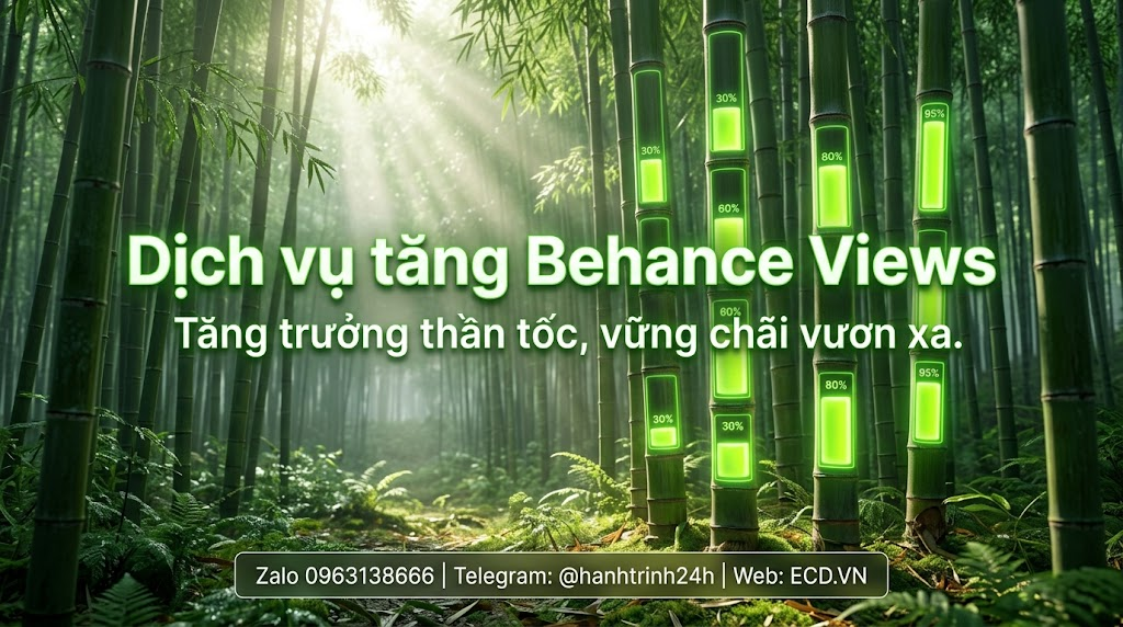 tăng behance views an toàn dành cho designer