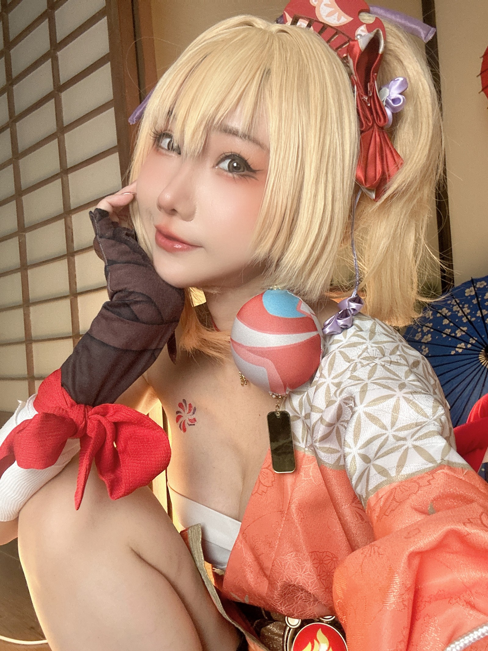 楊衣 Yangyi – Yoimiya 宵宫 Cosplay 写真视频（38P+1V-202MB）原神角色插图5