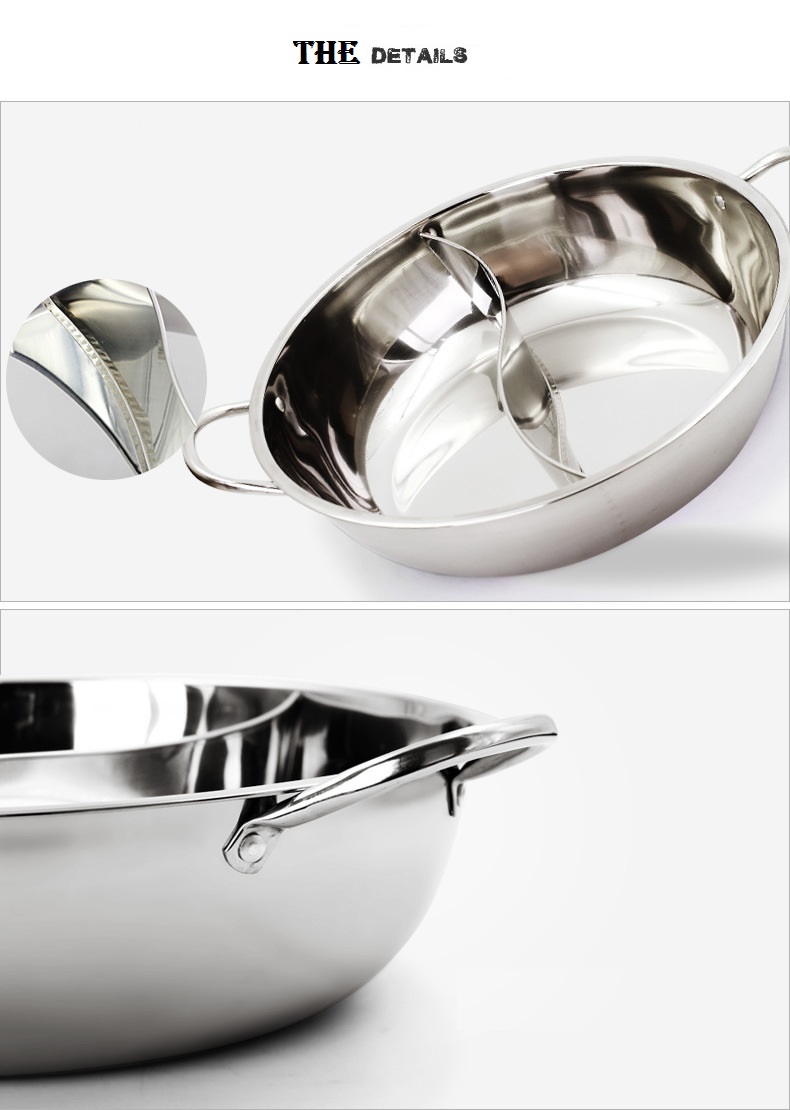 OSUKI Steamboat Pot 36 cm Stainless Steel With Glass Cover (2 in 1)