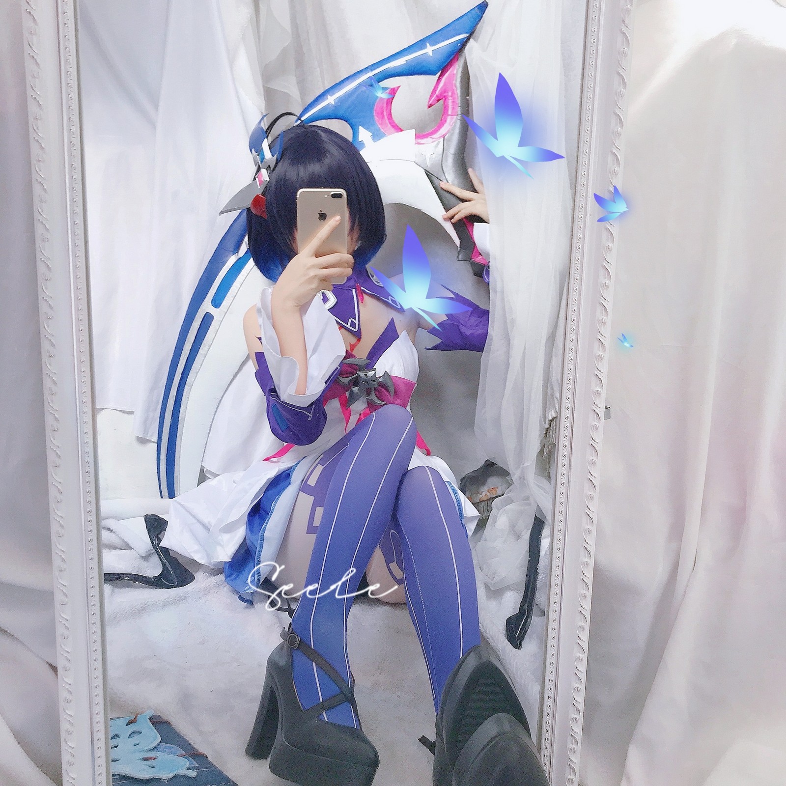 Seele麦麦希儿幻海梦蝶写真集｜梦幻蓝色系高清图集（168P-229.3M）插图7