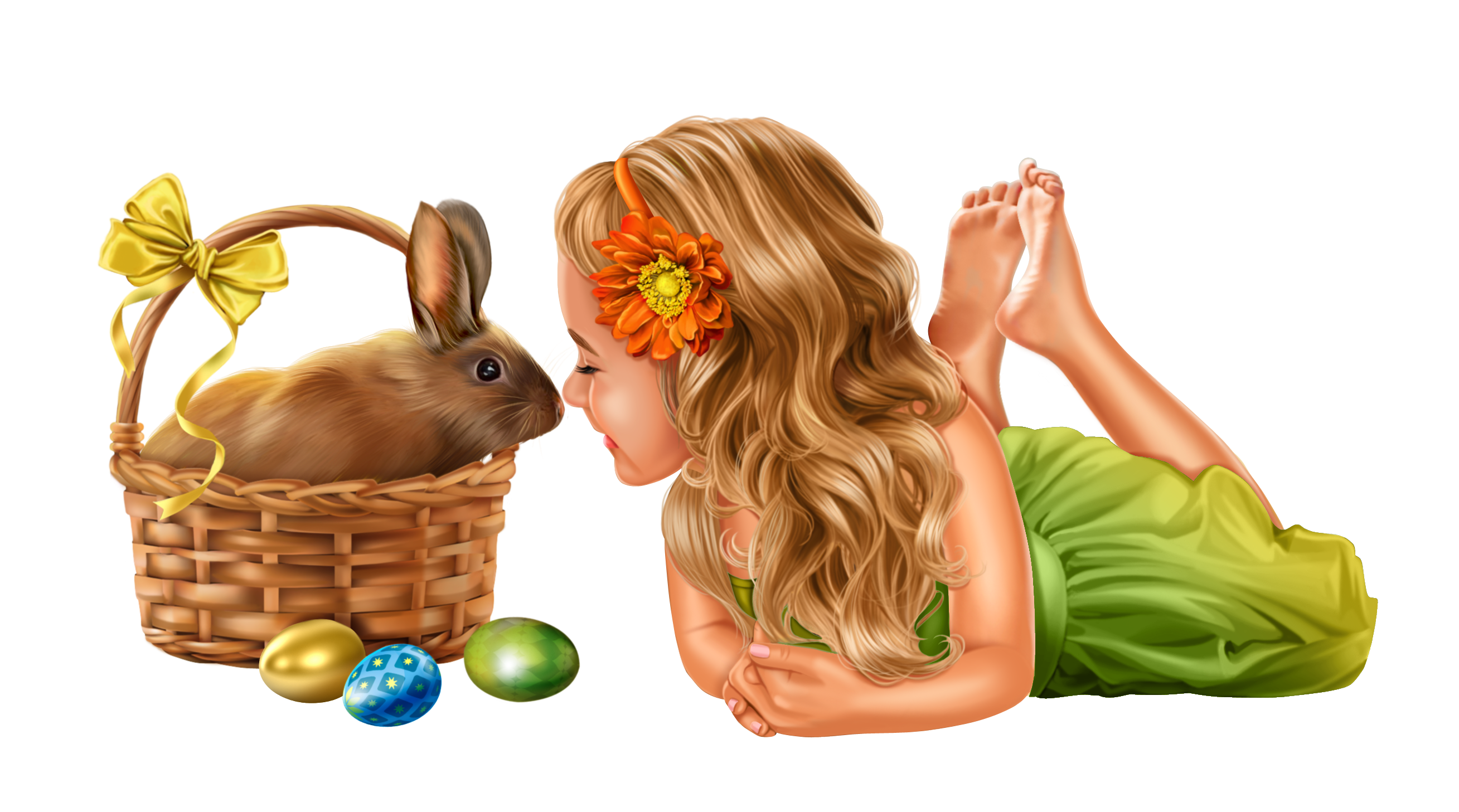 Lapinou & fillette Easter-bunny-1