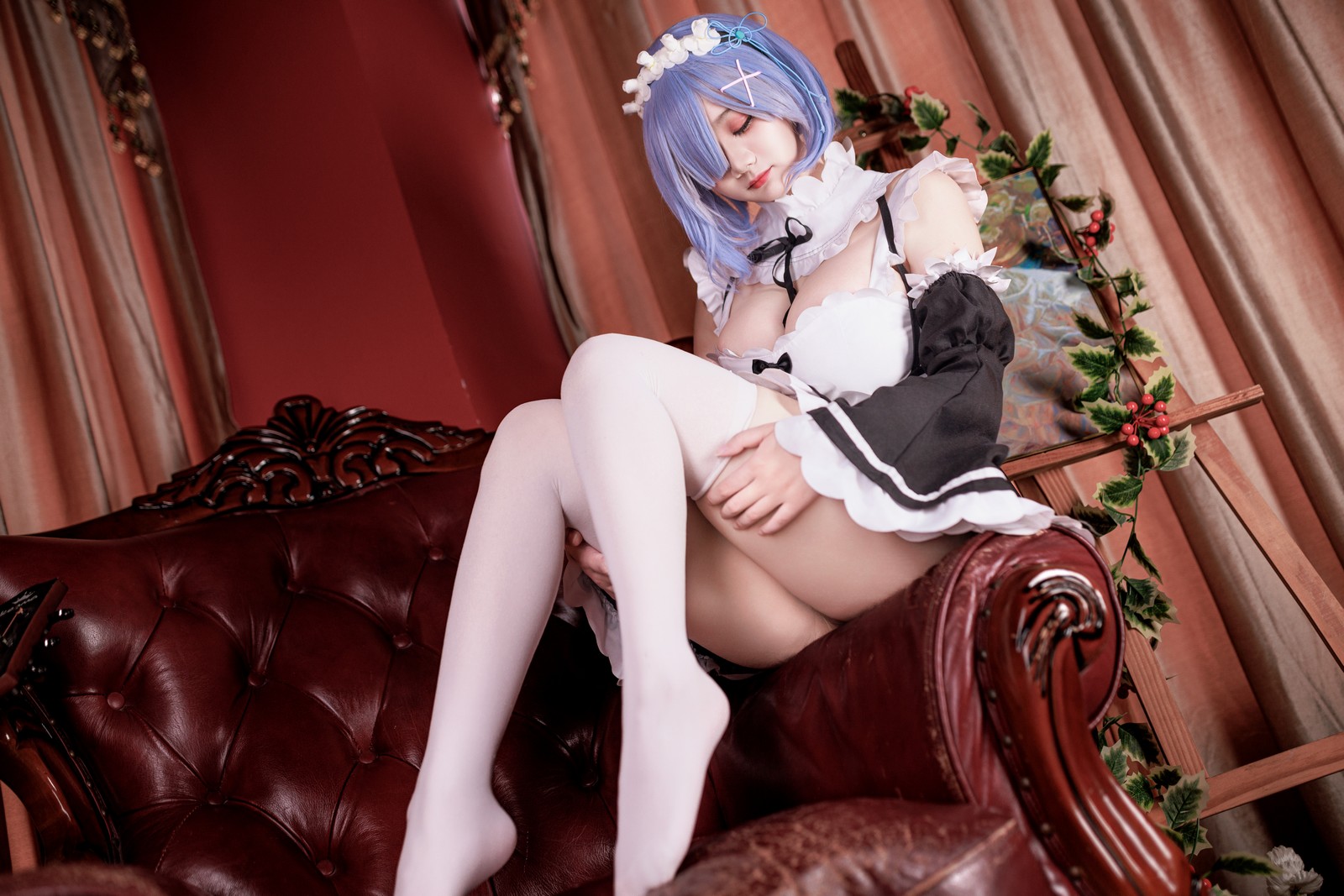 阿雪雪写真雷姆女仆Cosplay高清套图（87P+3V / 1.07G）Re0主题写真插图4