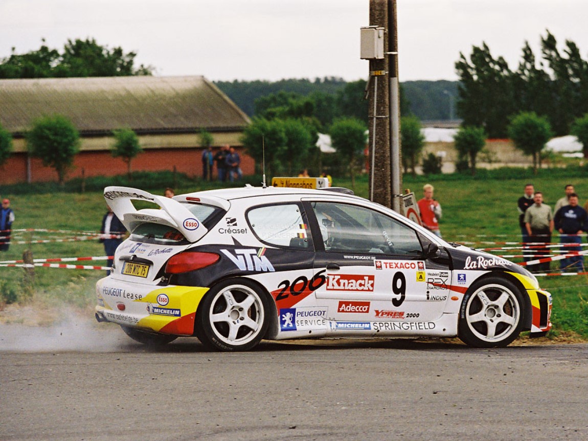 Peugeot 206 WRC #9 Ypres Westhoek Rallye 2000 Skid 1/43
