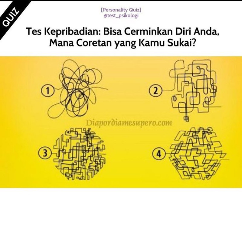 Tes kepribadian - coretan yang kamu sukai