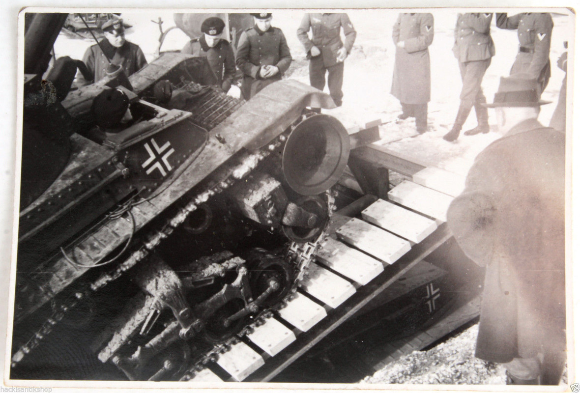 Original WK2 Foto Brückenleger Ladungsträger Pan