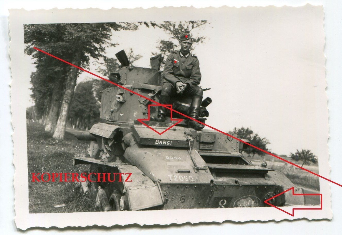 Original Foto Panzer Tank Wappen Kennung Frankre Postimages