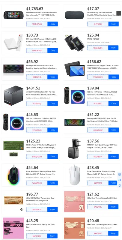 geekbuying coupon Promo codes app