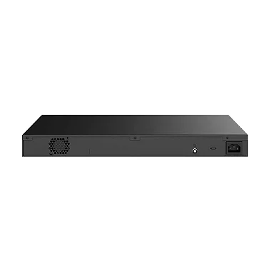 Visão geral do Switch Intelbras S2352G-A em um ambiente de rack, destacando sua integração.