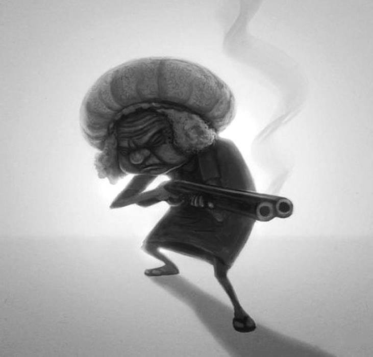 бабка с ружжом