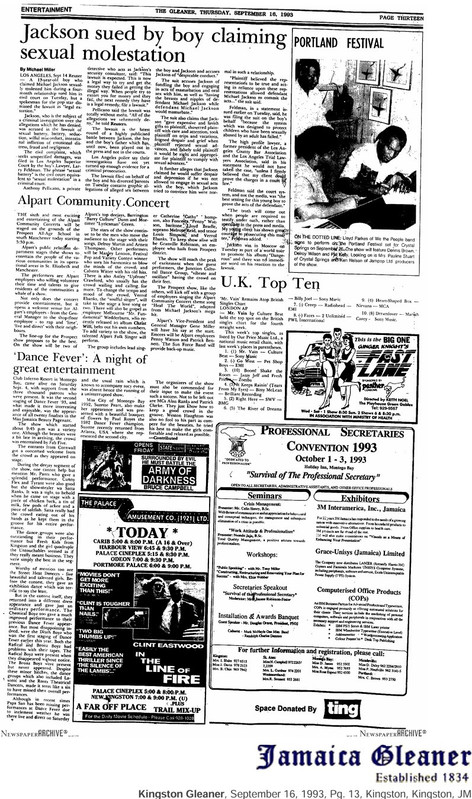 Kingston Gleaner September 16 1993 p 13 U K Top Ten