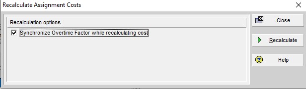 Recalculate-Assignment-Cost