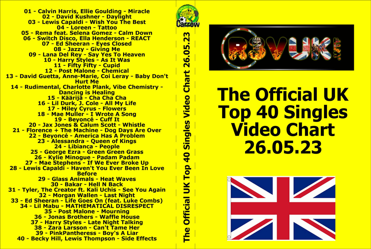 THE UK TOP 40 SINGLES VIDEO CHART — Postimages
