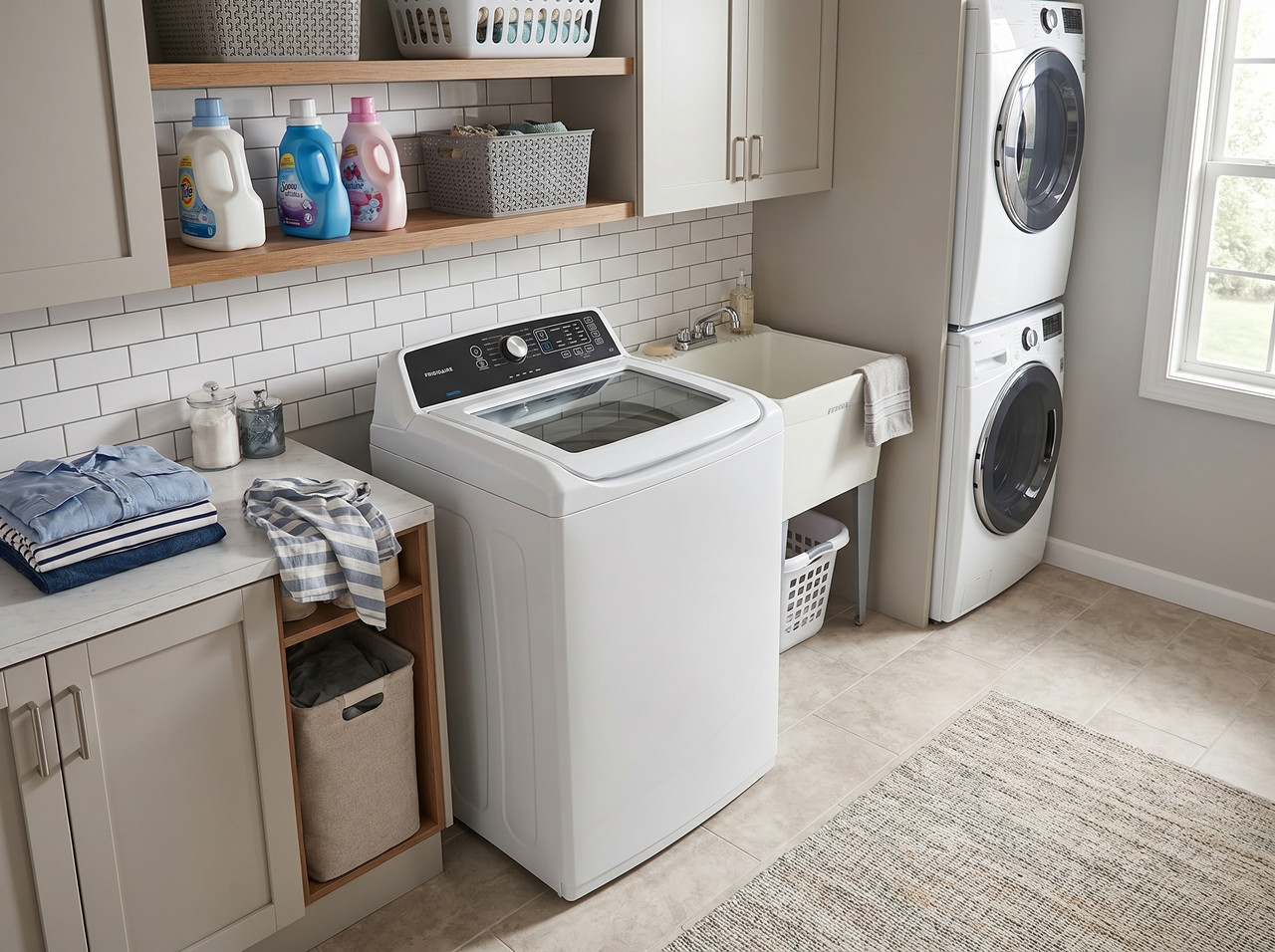 Lavadora de Carga Superior Frigidaire de 27 Pulgadas Blanca
