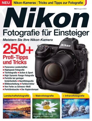 Cover: Nikon Magazin Fotografie für Einsteiger No 02 August 2023