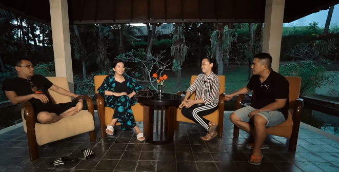 Anang dan Ashanty ketika menjawab pertanyaan seputar calon pendamping Azriel