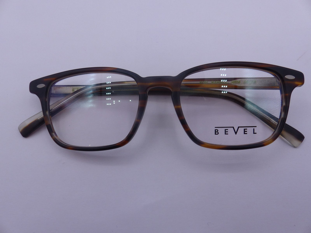 BEVEL 3707 BARBILL WHISKEY TORTOISE MATTE MENS EYEGLASSES FRAMES SIZE 49-18-135