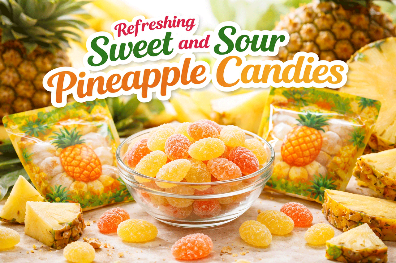 Refreshing Sweet and Sour Pineapple Candies
