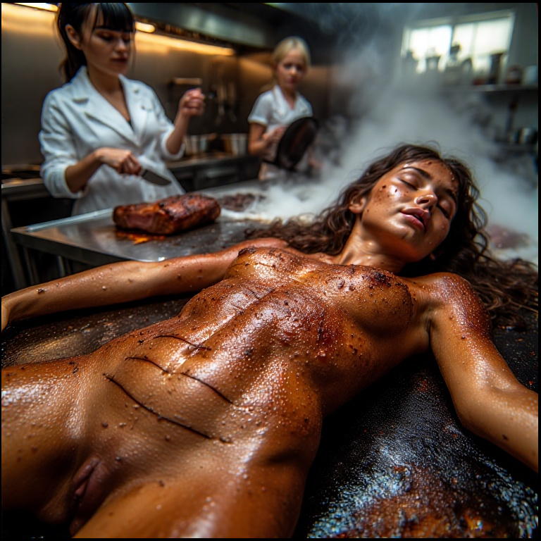 2 Woman Großküche roasted Comic 00 29