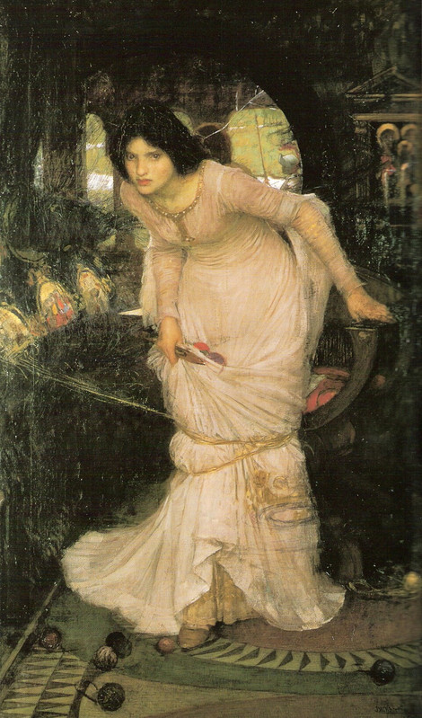 John William Waterhouse The Lady of Shalott Looking at Lancelot (1894)