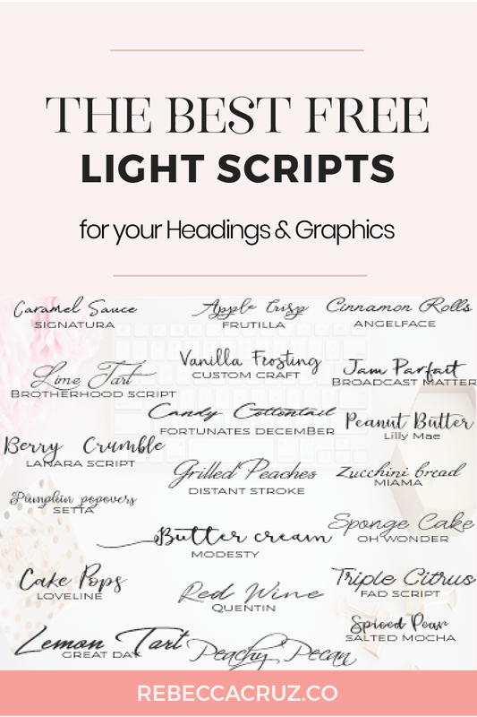 Best Free Script fonts for Graphics and Headings. Learn where to find free font resources to use for headings and graphics. #freefont #scriptfont #fontcombinations