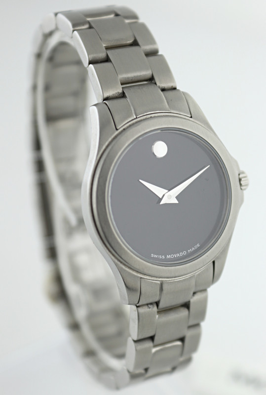 Movado Junior Sport Stainless Steel Ladies Watch 0605106 Movado Junior Sport Ladies Quartz Steel Black Dial Watch main image 4