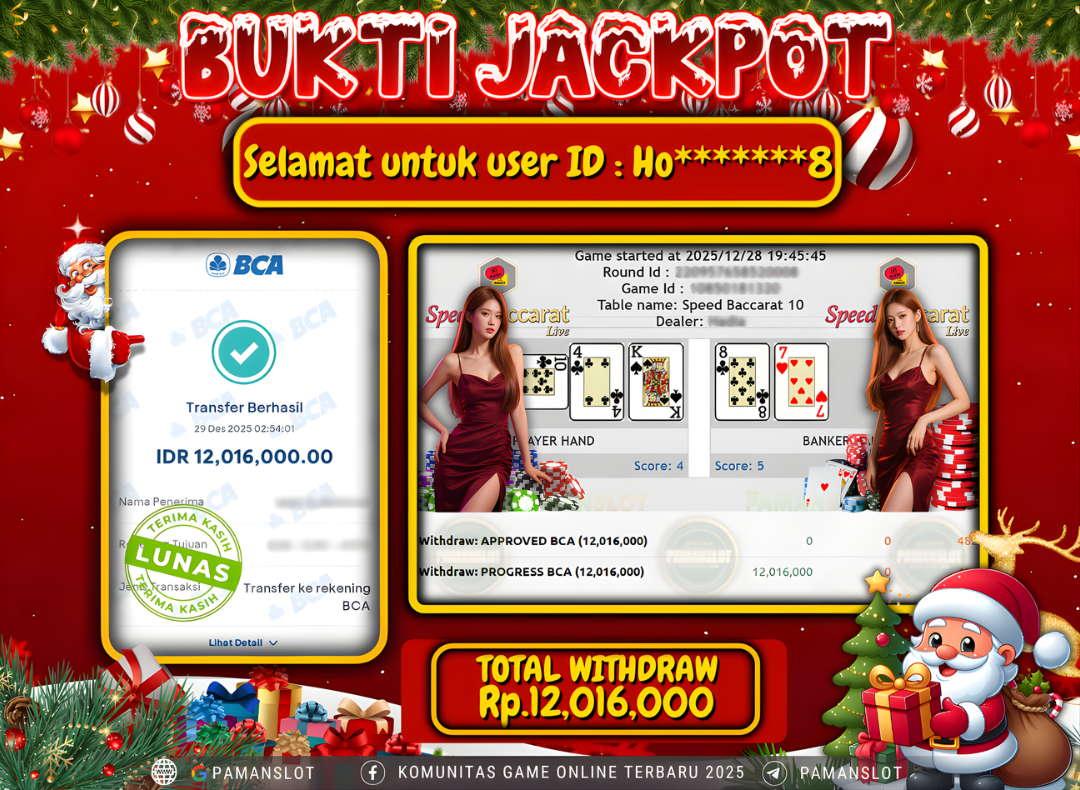 PAMANSLOT JACKPOT Game Speed Baccarat Rp.12,016,000- LUNAS