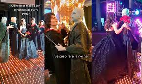 Voldemort saca los pasos prohibidos en fiesta de XV 