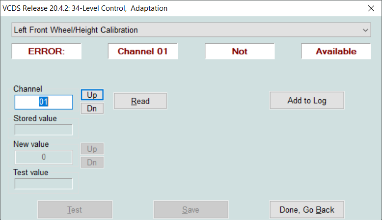 2022 08 27 air suspension calibration error channel 01 not available