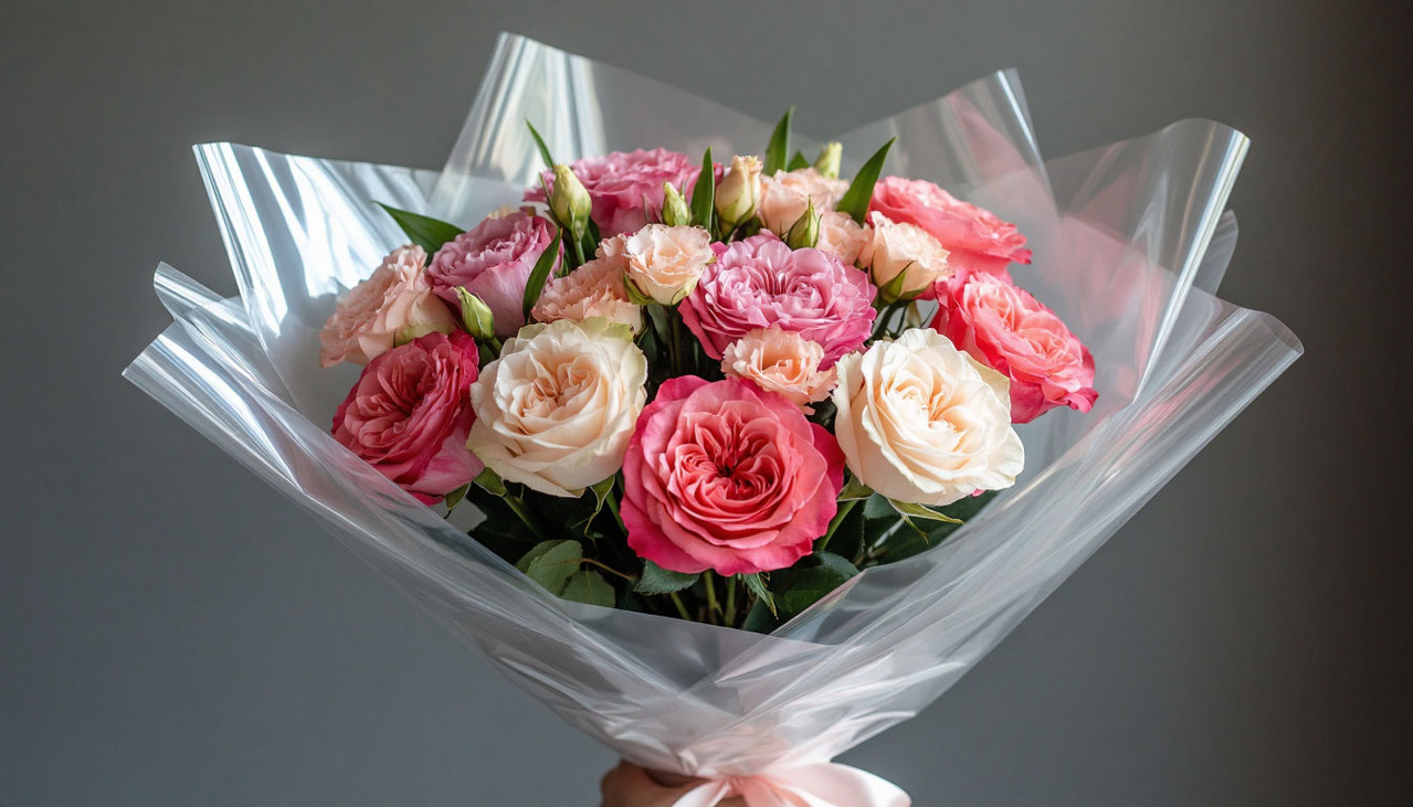 упаковочная плёнка для цветов