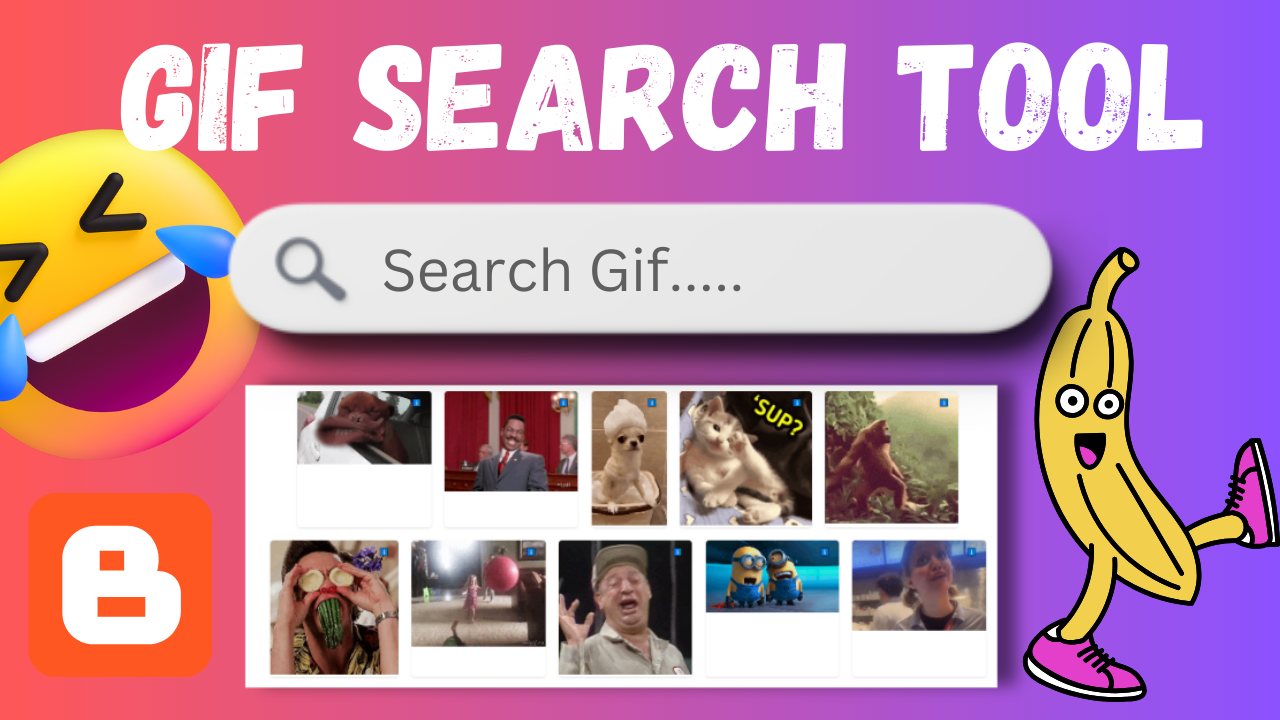 GIF Search Tool Script in HTML CSS JS