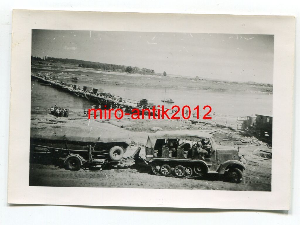 Wehrmacht, Sdkfz, Sturmboot, LKW, Brücke über di