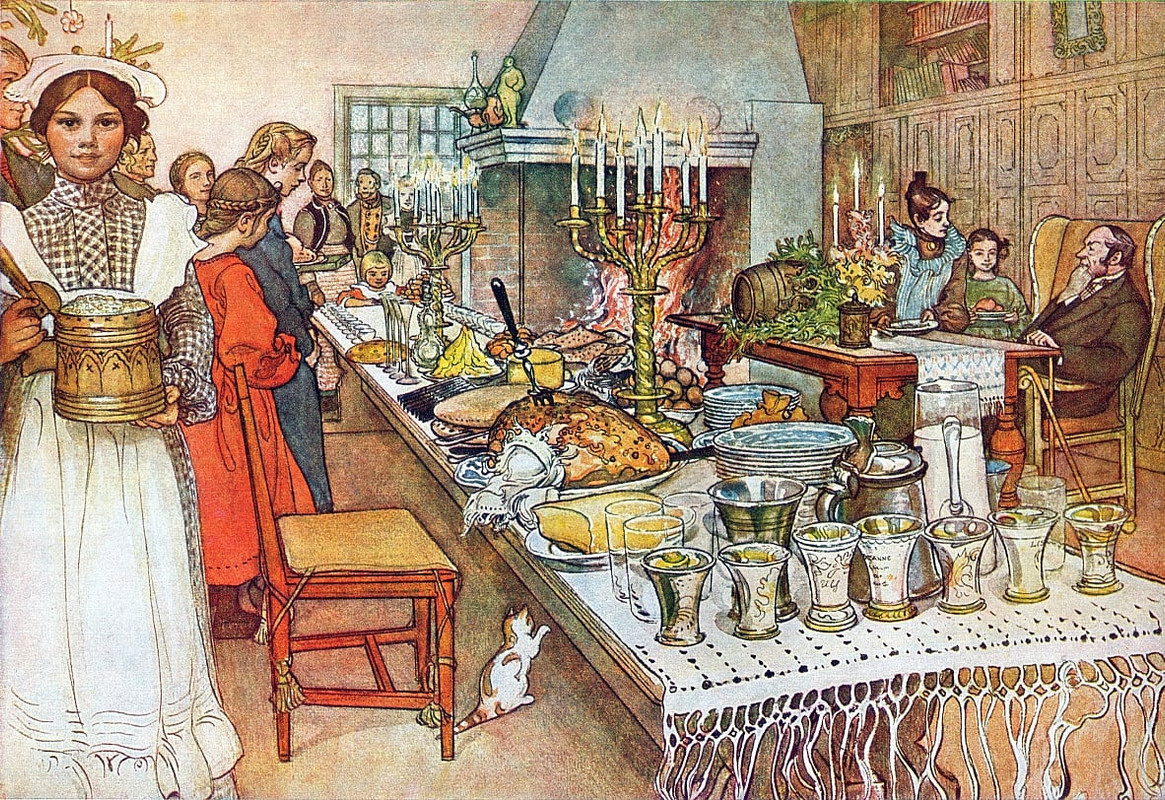 5-Carl-Larsson-Julaftonen-Meister-Drucke-25594