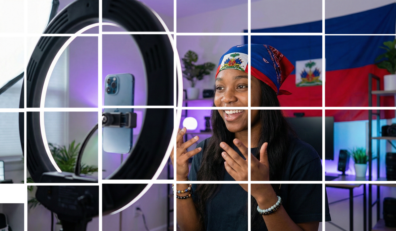 Personne travaillant sur la croissance digitale pour la monétisation des créateurs haïtiens