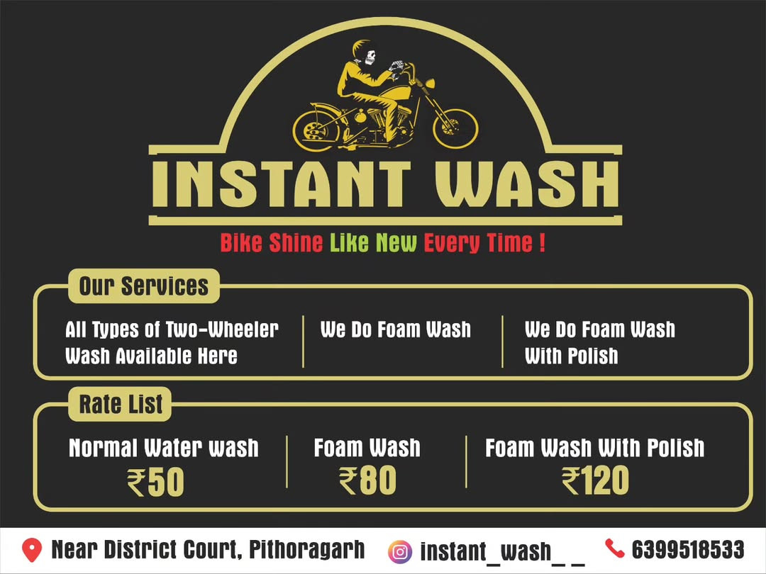Instant Wash Bike Detailing