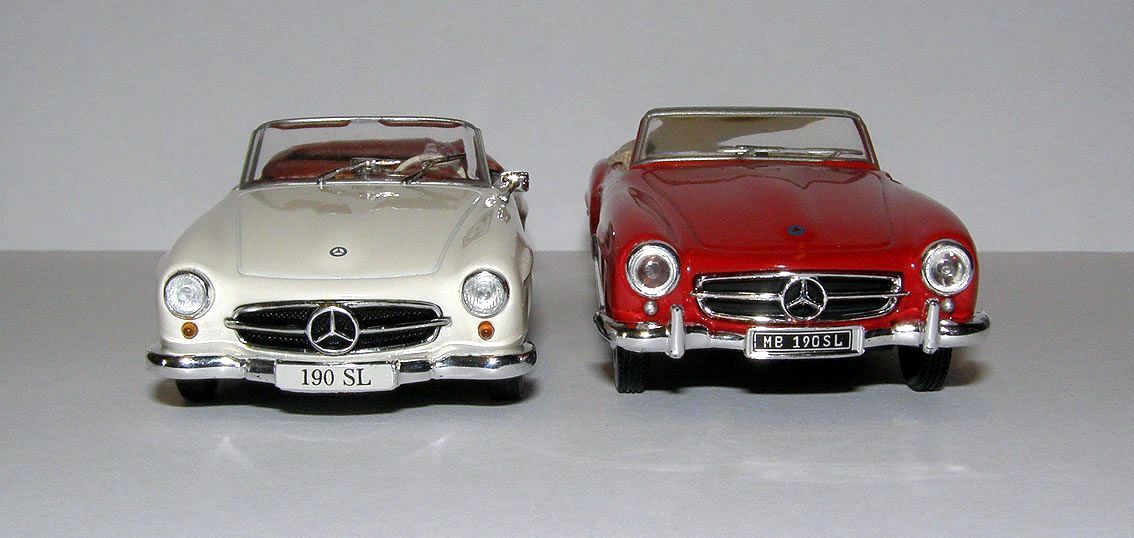 1957 Mercedes-Benz 190 SL (W121.042) (Cararama- Hongwell 251D-00