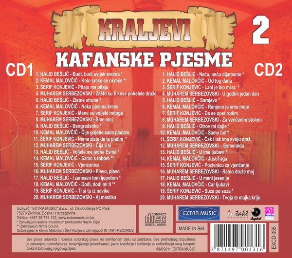 2Kraljevi Kafanske Pjesme2-back