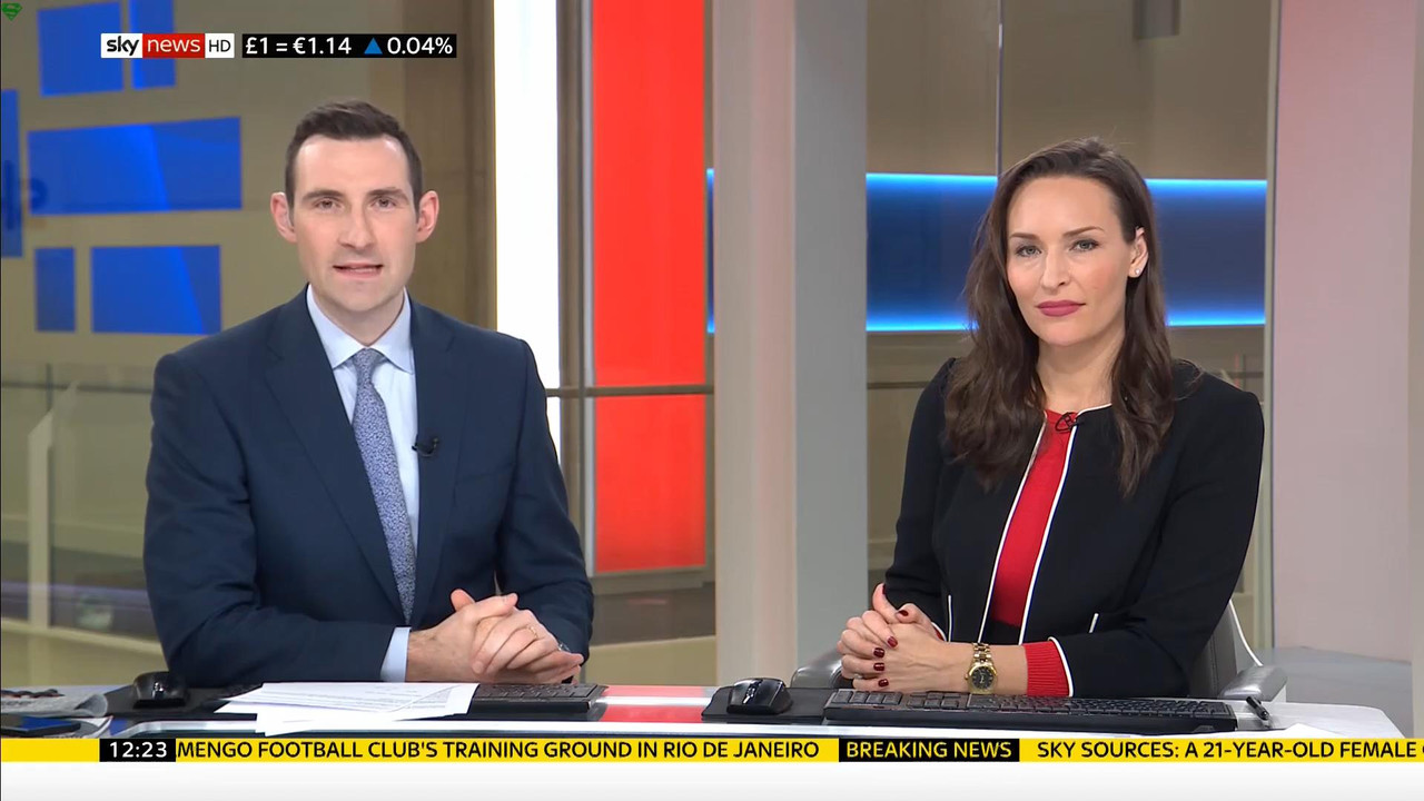 08 February - 12.00.00 - Sky News. Colin Brazier and Jayne Secke