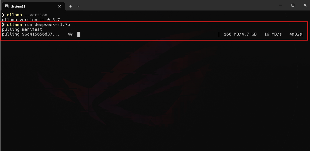 Descarga de DeepSeek R1