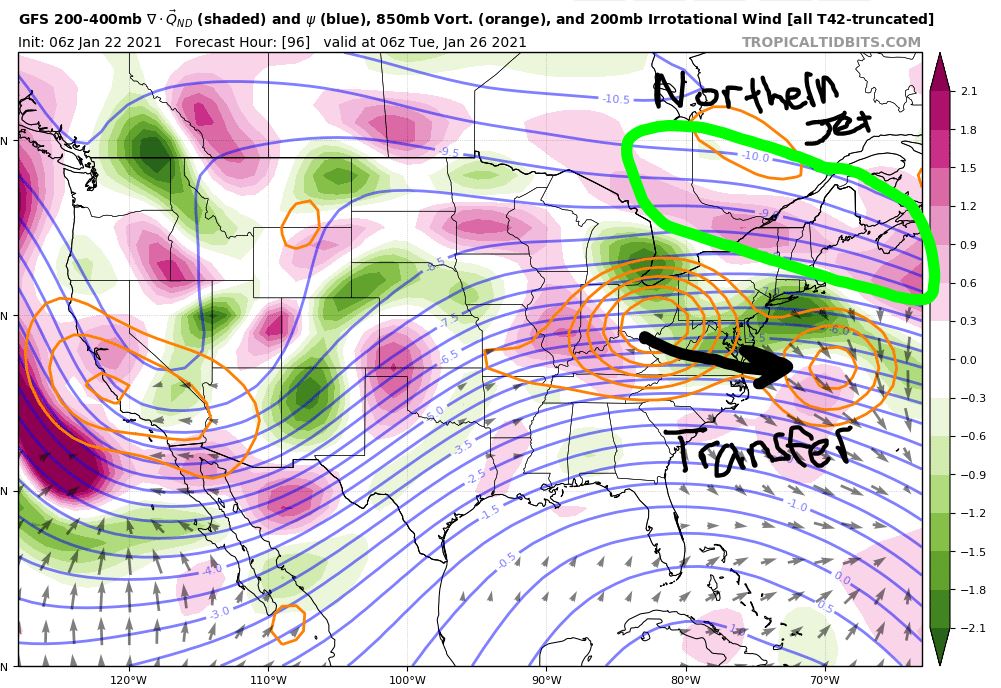 JAN 26th Light Snowfall GFS-3