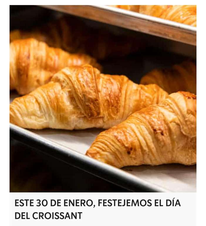 Starbucks - Croissant gratis en la compra de una bebida venti 
