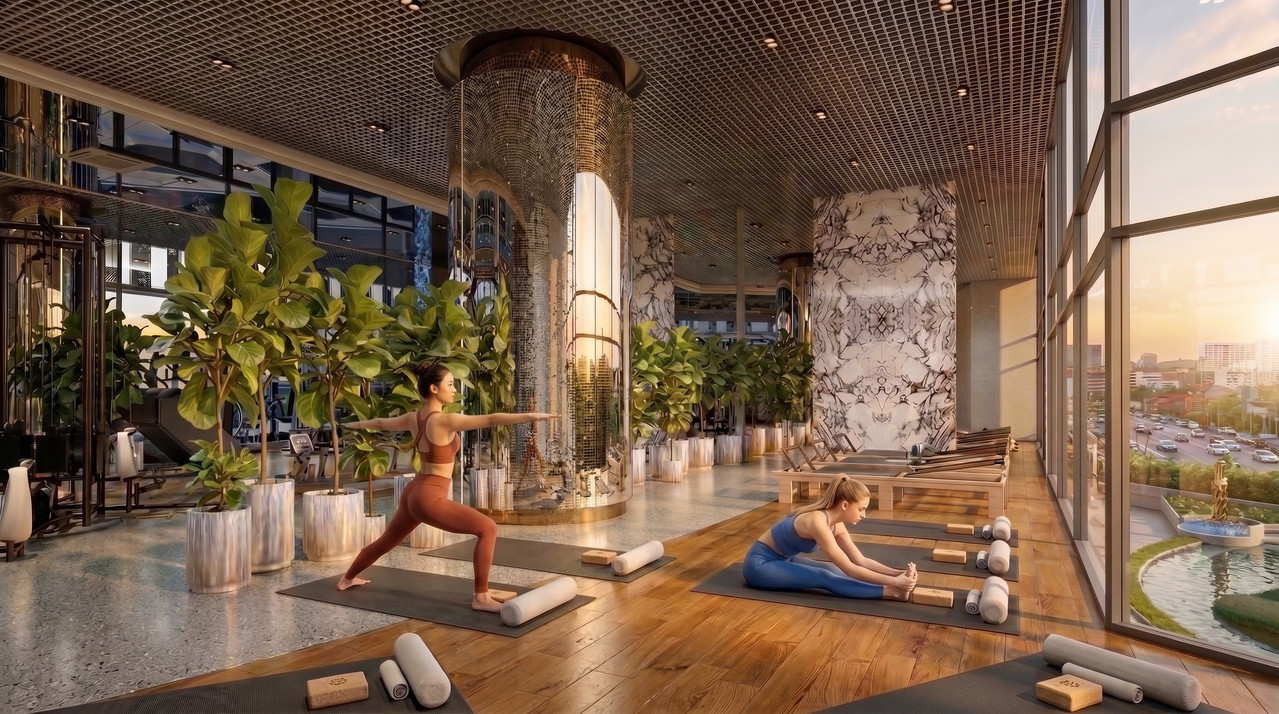 Yoga and pilates studio space