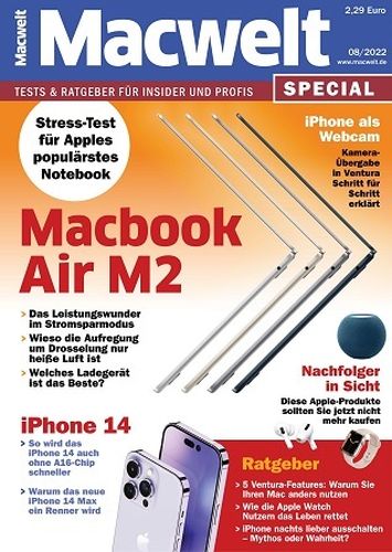 Cover: Macwelt Special Magazin No 08 August 2022