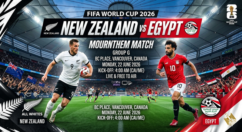 Egypt vs New Zealand World Cup 2026