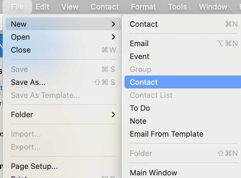 how to export mac contacts to outlook 2016