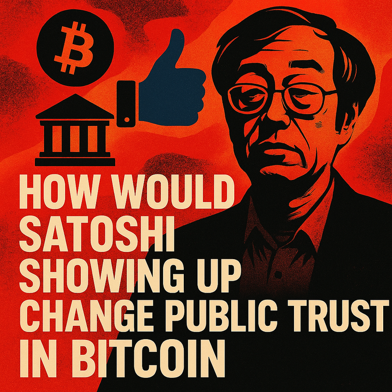 How would Satoshi showing up change public trust in Bitcoin