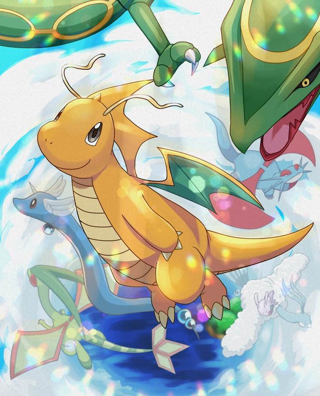altaria-flygon-dragonite-goomy-rayquaza-