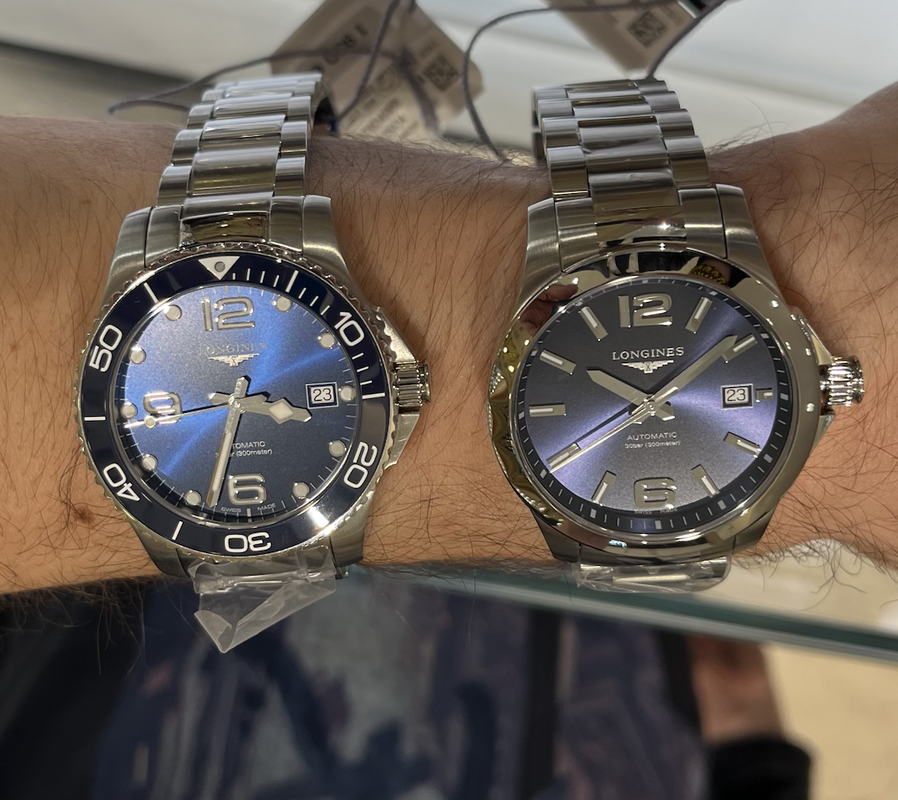A la recherche d'une 2e montre auto : besoin de conseils - Page 3 Longines-Conquest-Hydroconquest