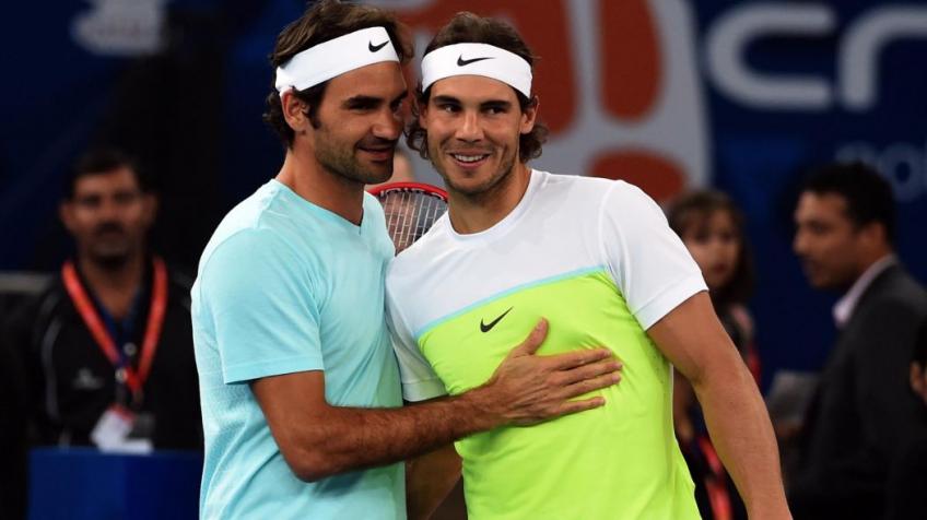 Rafael Nadal and Roger Federrer