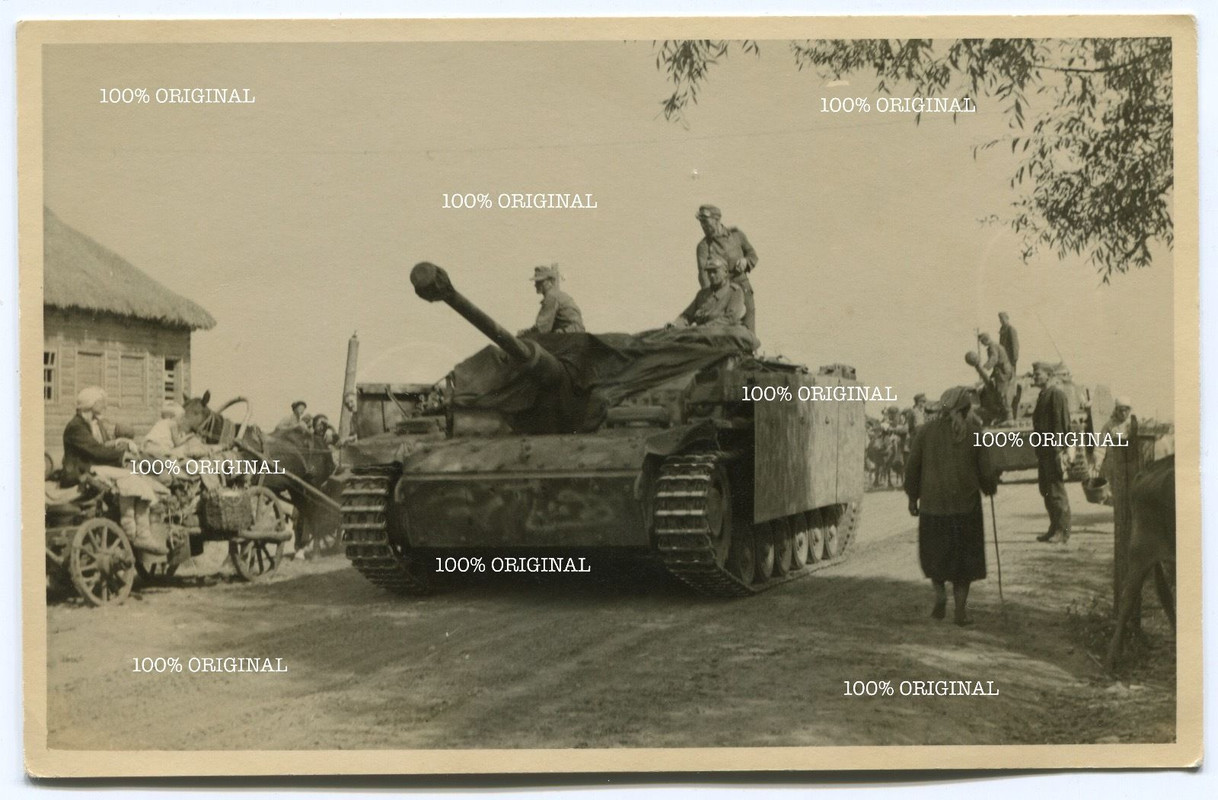 Orig. Foto Sturmgeschütz 3 Langrohr Seitenschürz