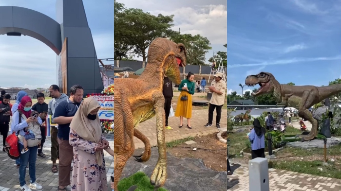 Potret keseruan soft opening Papa Dino, tempat wisata baru di Bandung.